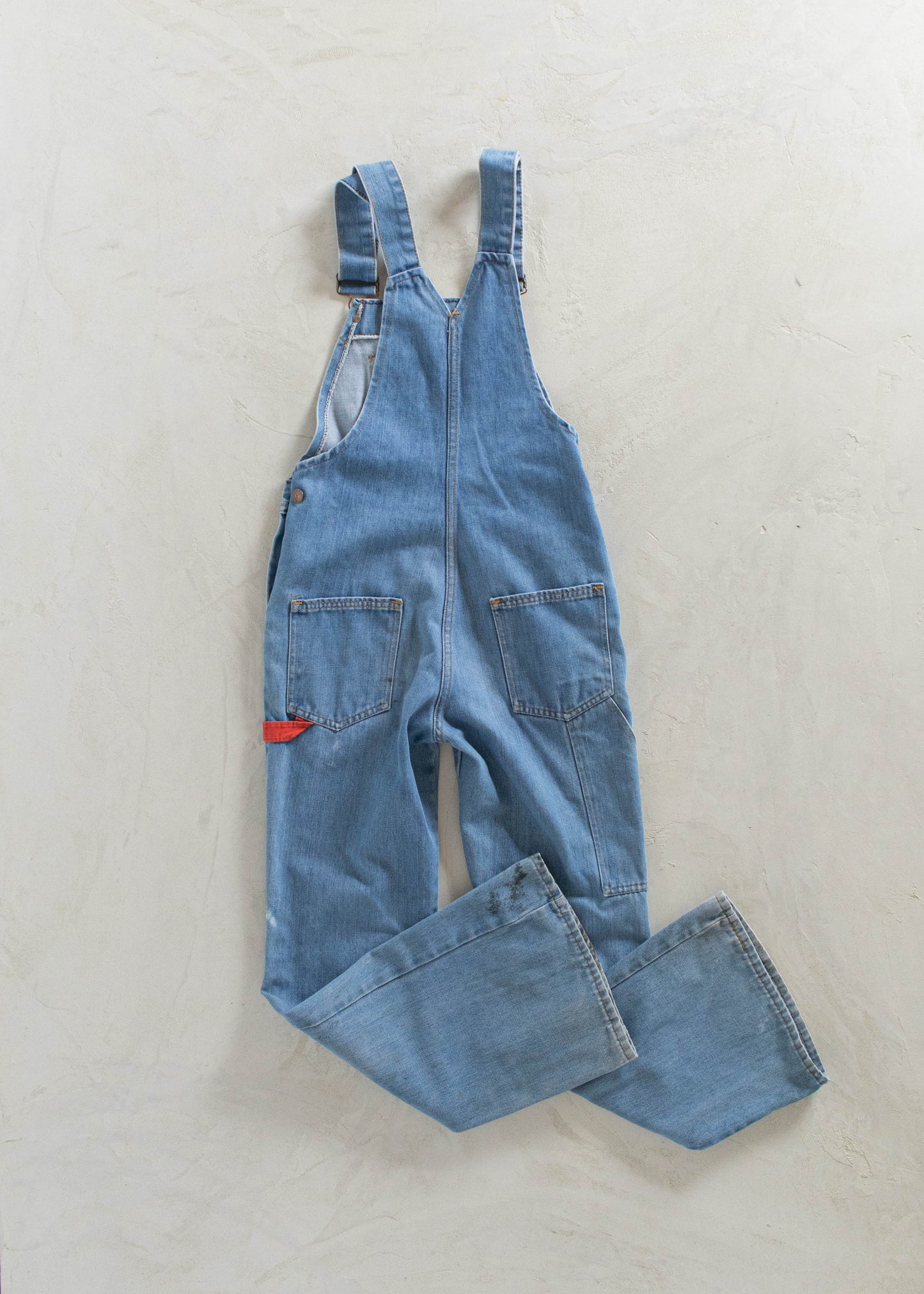 1970s GWG Flare Denim Workwear Overalls Size 2XS/XS