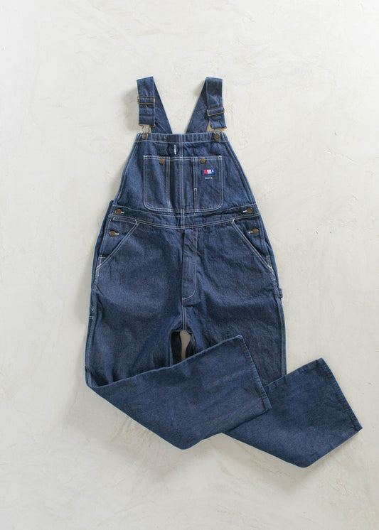 1980s USA Works Deadstock Denim Overall Size M/L