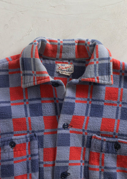 1980s Champion Cotton Flannel Button Up Shirt Size XS/S