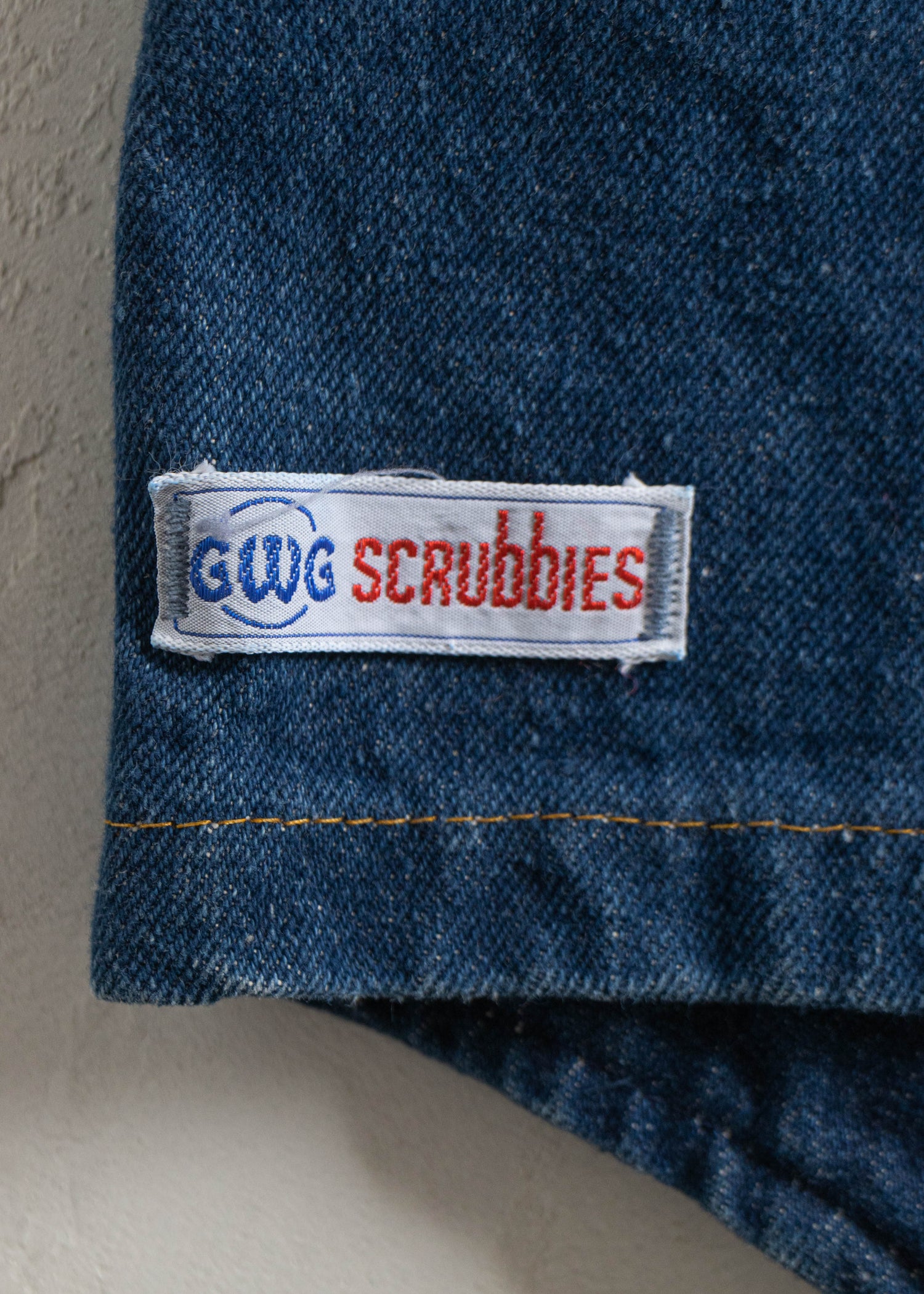 Women's Vintage 70's GWG Scrubbies hot Denim Vest, Size 9 (Small)