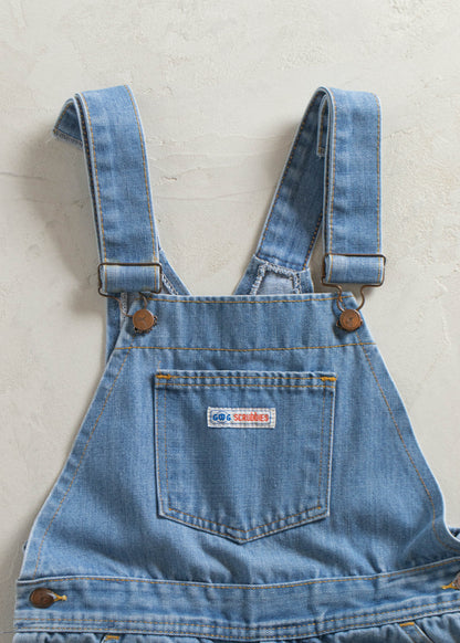 1970s GWG Flare Denim Workwear Overalls Size 2XS/XS