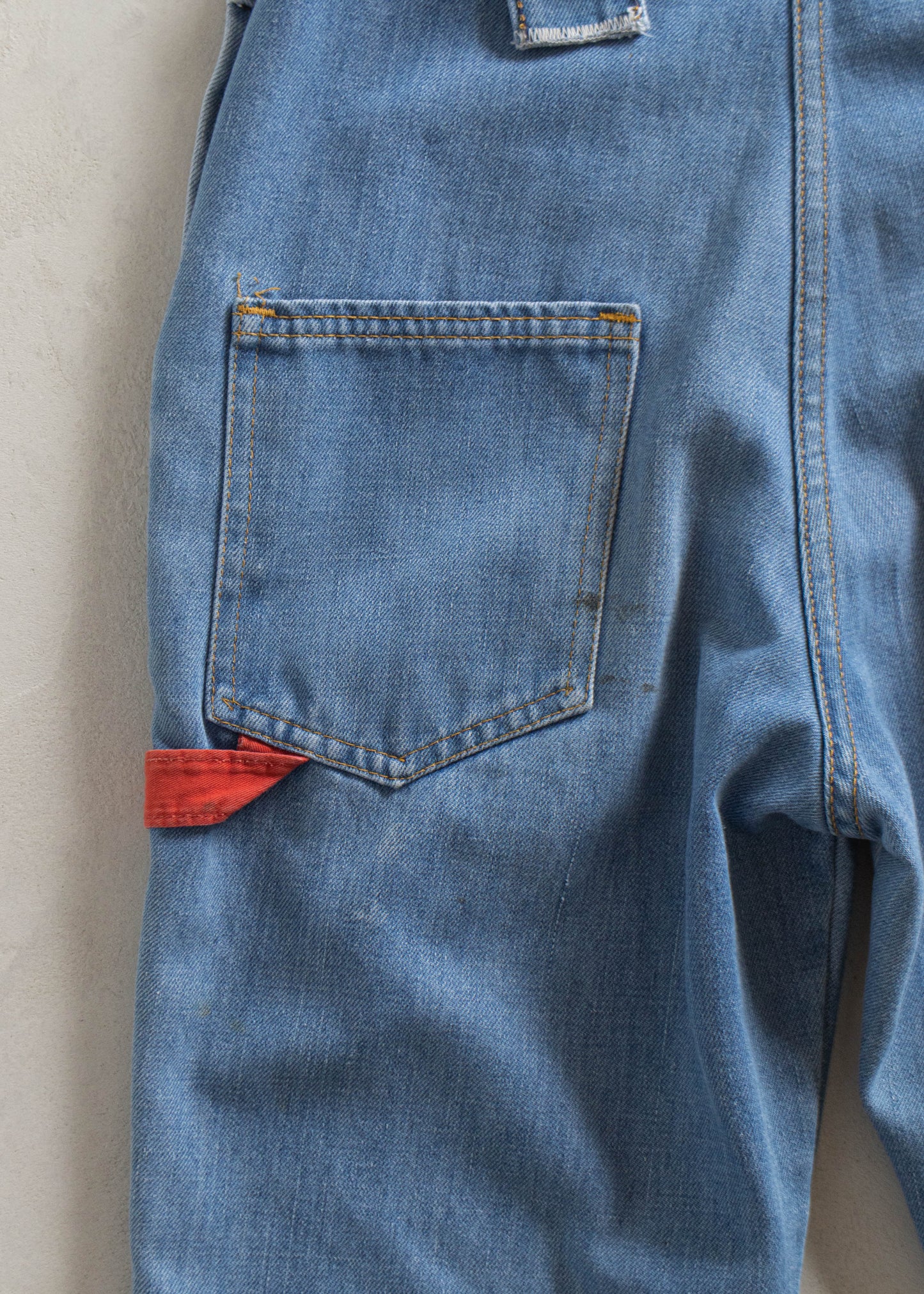 1970s GWG Flare Denim Workwear Overalls Size 2XS/XS