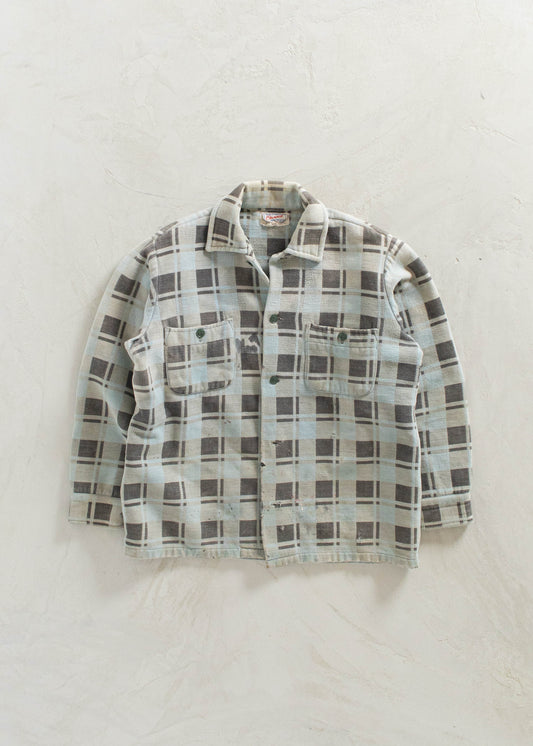 1980s Champion Cotton Flannel Button Up Shirt Size XS/S