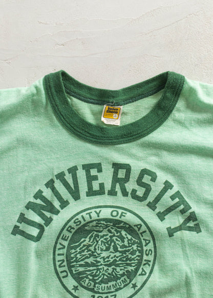 1970s Velva Sheen University Alaska Souvenir T-Shirt Size S/M