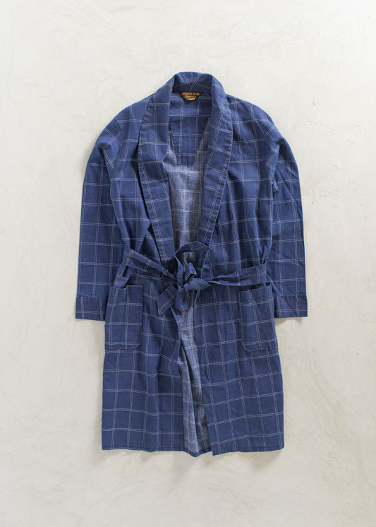 Vintage 1970s Leisure Robe Plaid Pattern Robe Size S/M