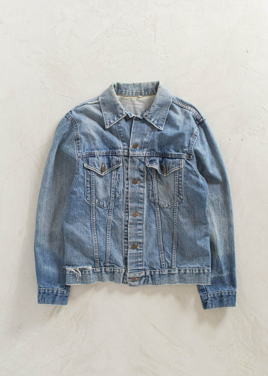 Vintage 1980s Denim Trucker Jacket Size S/M