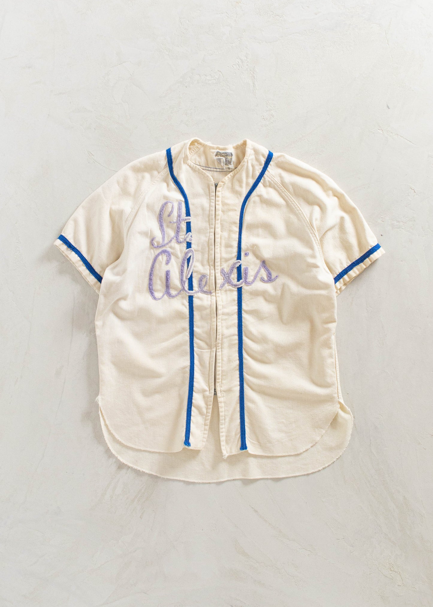 1950s Unique St-Alexis Wool Baseball Jersey Size L/XL