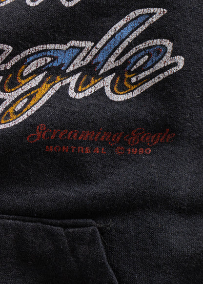 Vintage 1990s Screamin' Eagle Motorcycle Hoodie Size L/XL