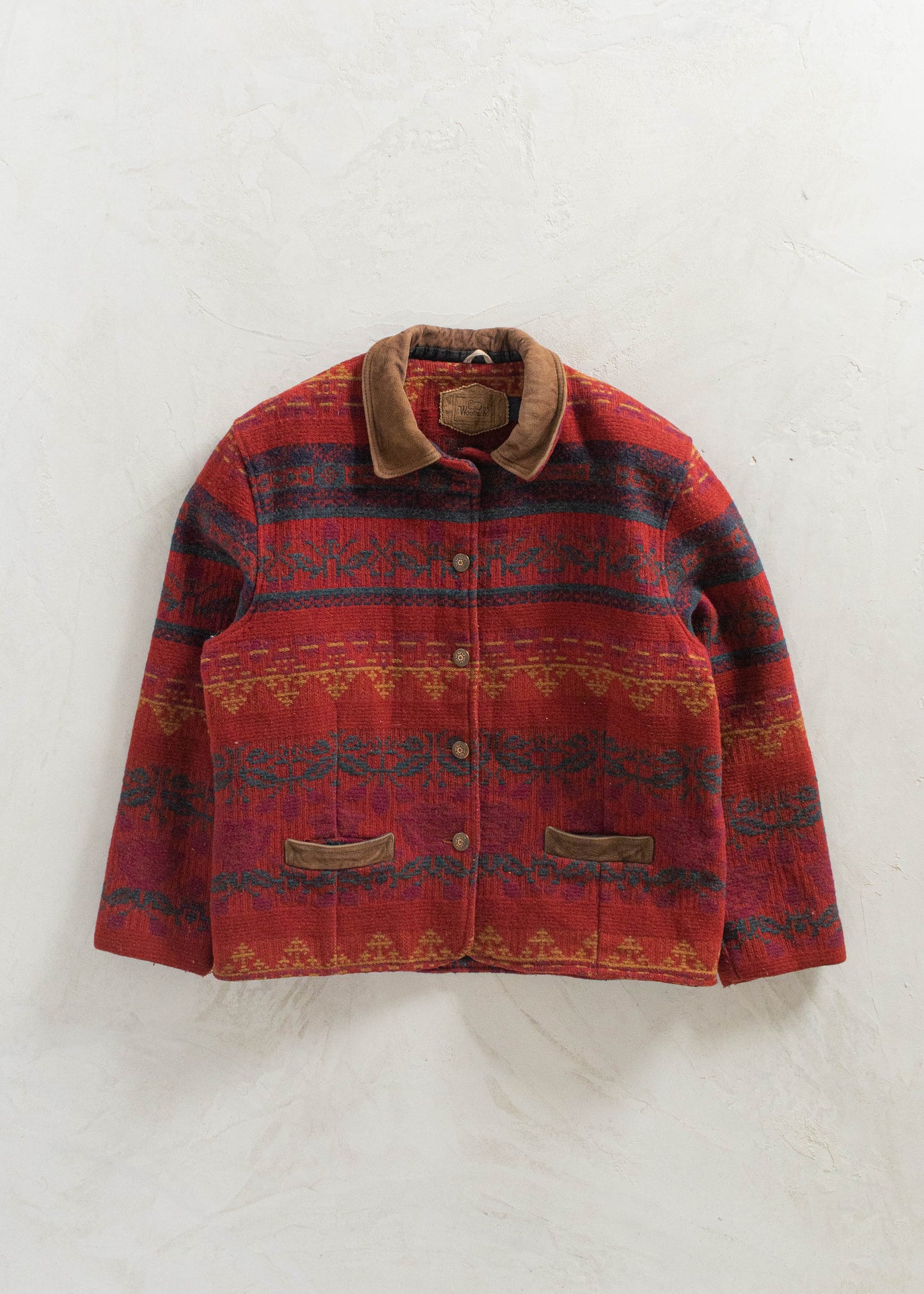 1970s Woolrich Geometric Pattern Wool Jacket Size M/L