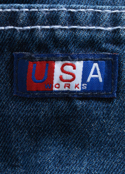 Vintage 1980s USA Works Deadstock Denim Carpenter Pants Size Women's 42 Men's 44