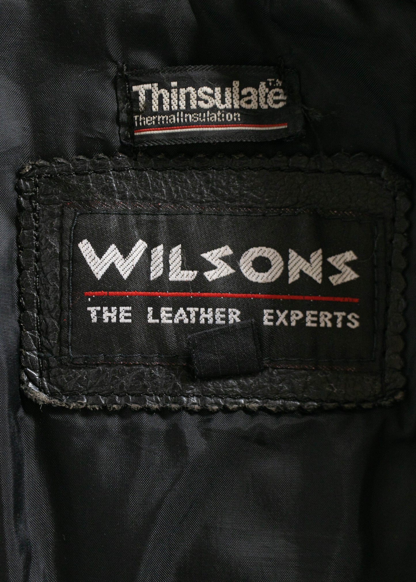 Vintage 1990s Wilsons Motorcycle Leather Jacket Size S/M