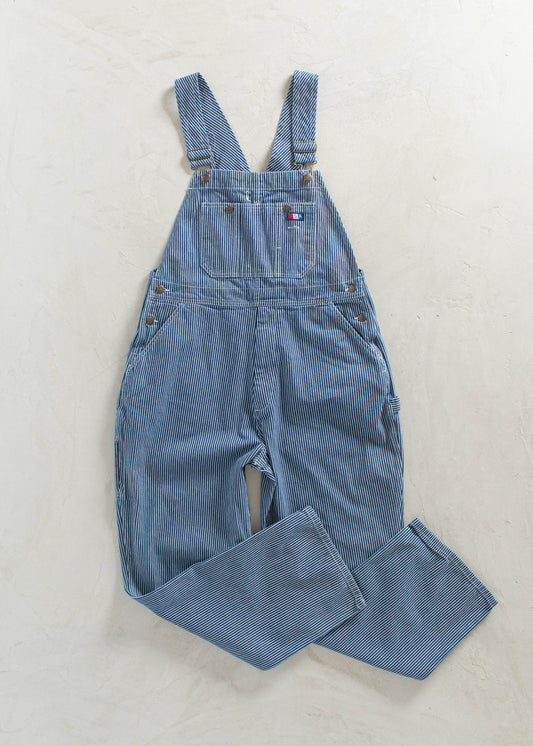 1980s USA Works Deadstock Hickory Stripes Overalls Size L/XL