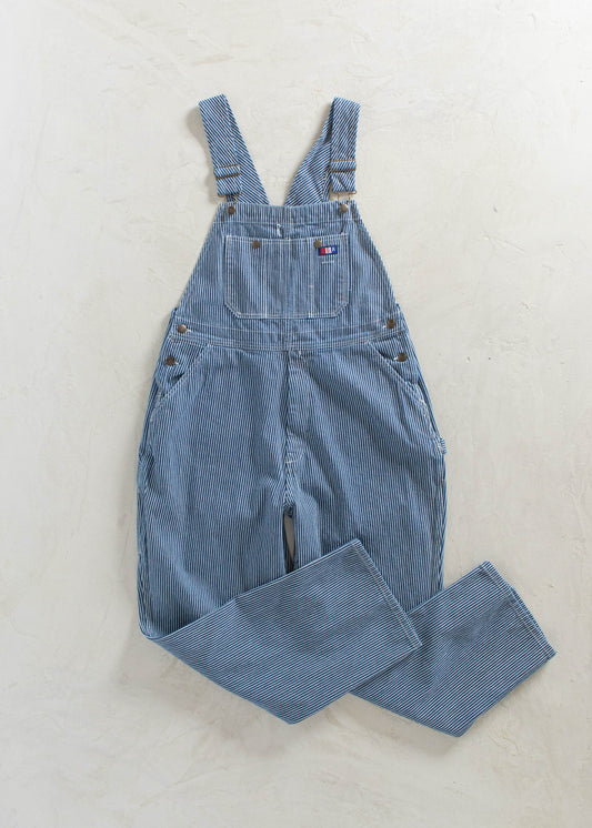 1980s USA Works Deadstock Hickory Stripes Overalls Size L/XL