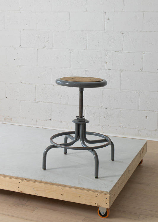 Vintage 1960s/1970s Croydon Industrial Metal Stool