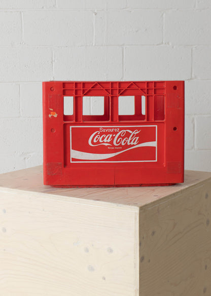 Vintage 1980s Coca-Cola Plastic Crate