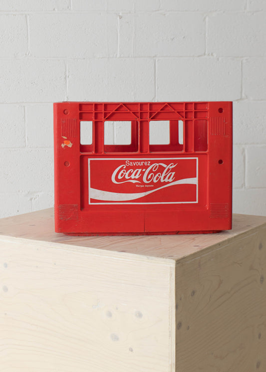 Vintage 1980s Coca-Cola Plastic Crate