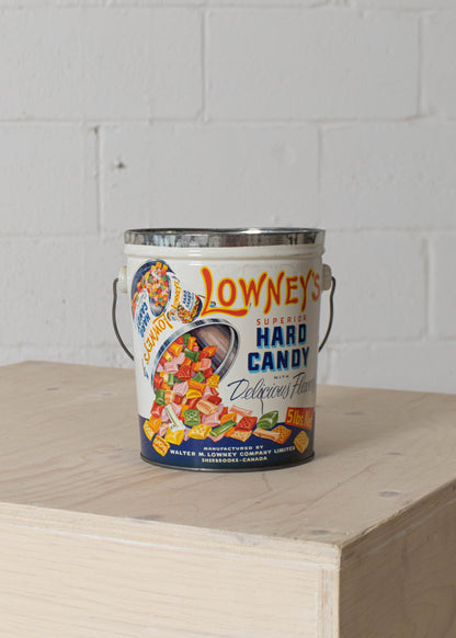 Vintage 1950s Lowney's Hard Candy Tin