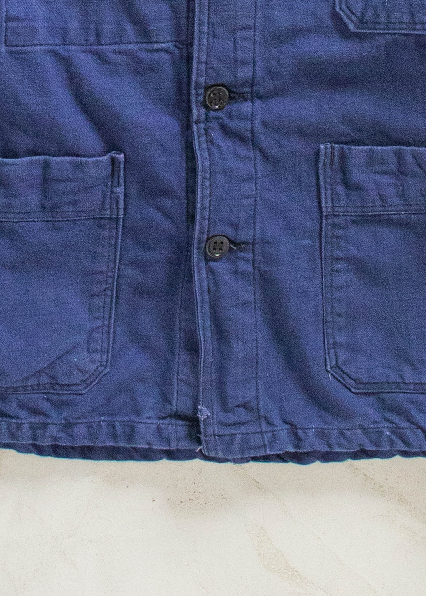 Vintage 1980s Bleu de Travail European Workwear Chore Jacket Size S/M