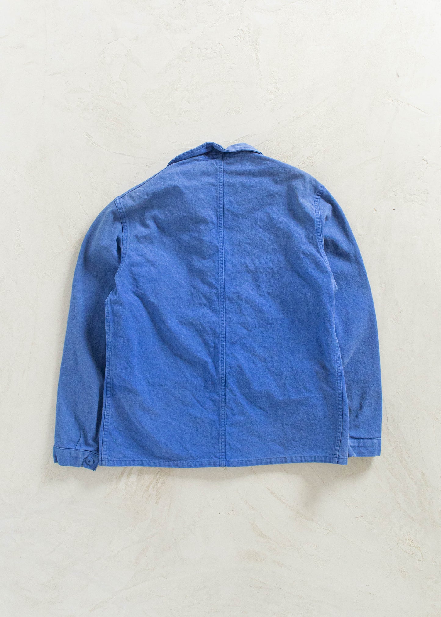 Vintage 1980s Bleu de Travail French Workwear Chore Jacket Size M/L