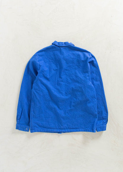 Vintage 1980s Bleu de Travail French Workwear Chore Jacket Size S/M