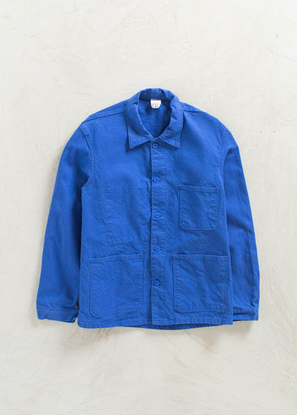 Vintage 1980s Bleu de Travail French Workwear Chore Jacket Size S/M