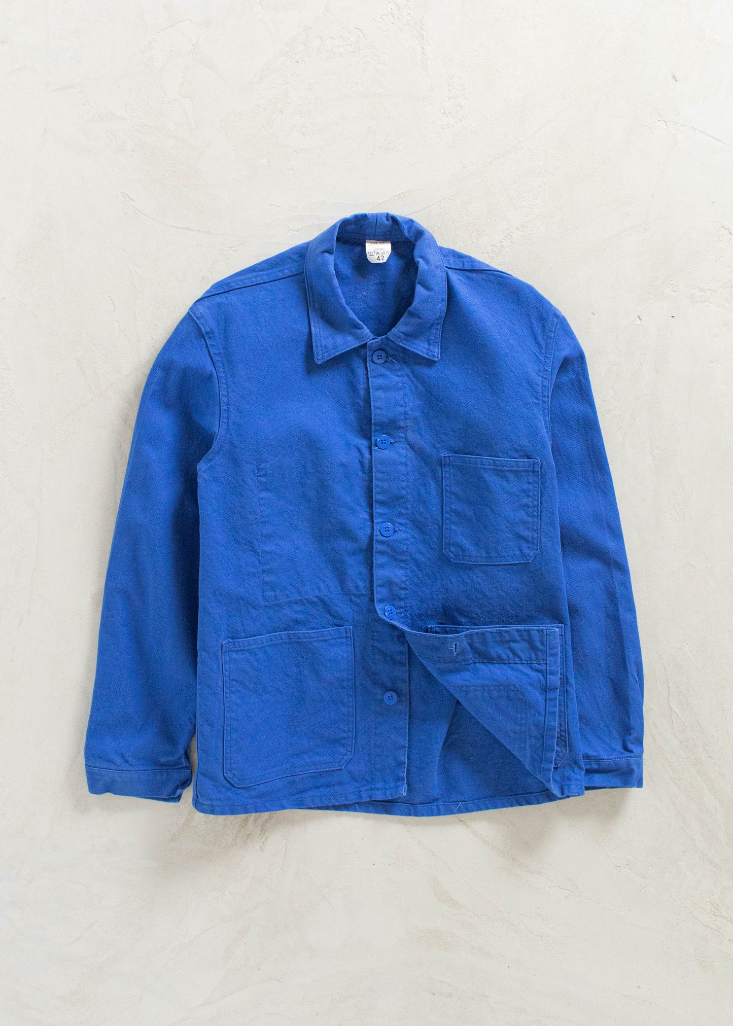 Vintage 1980s Bleu de Travail French Workwear Chore Jacket Size S/M