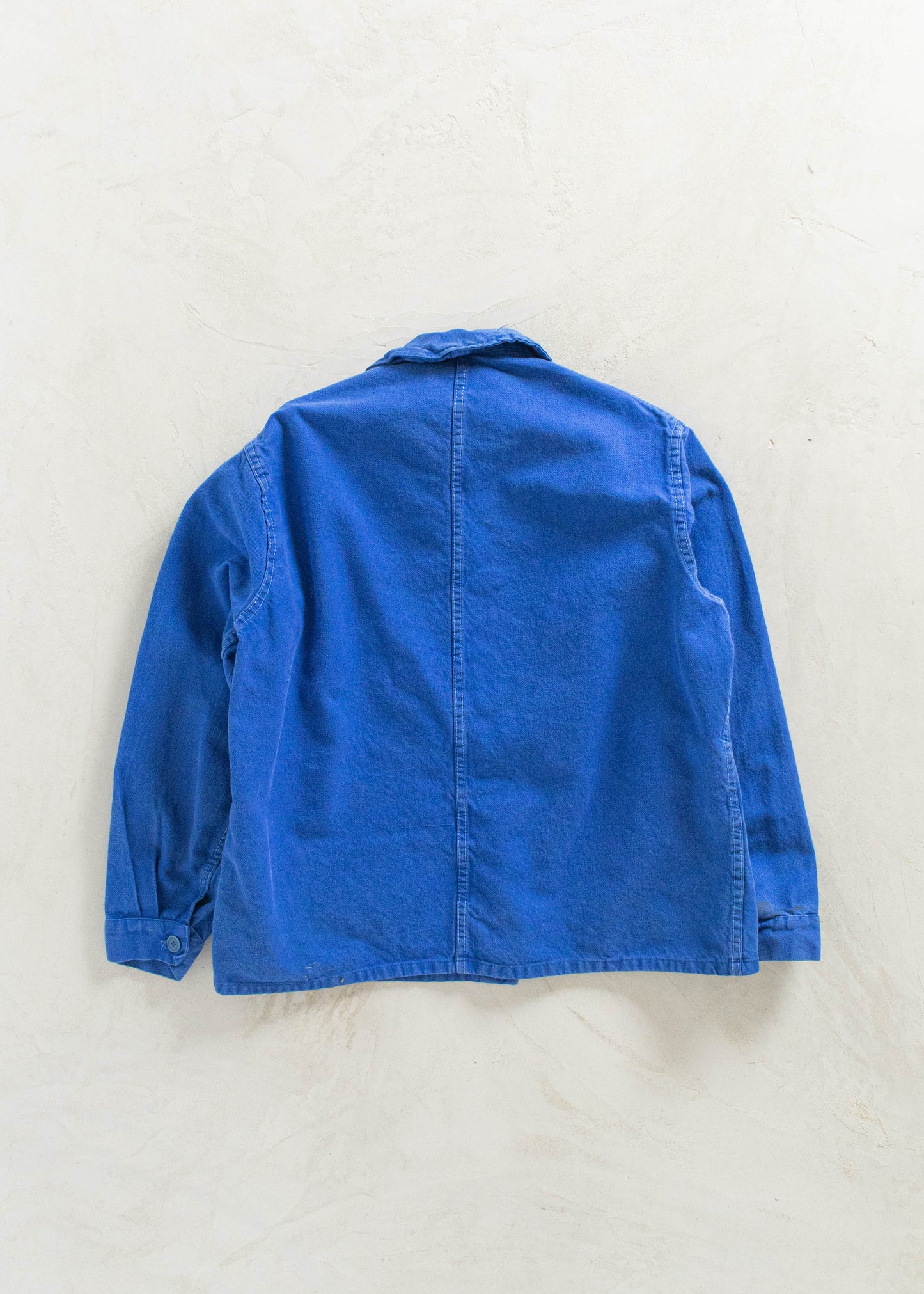 Vintage 1980s Bleu de Travail French Workwear Chore Jacket Size M/L