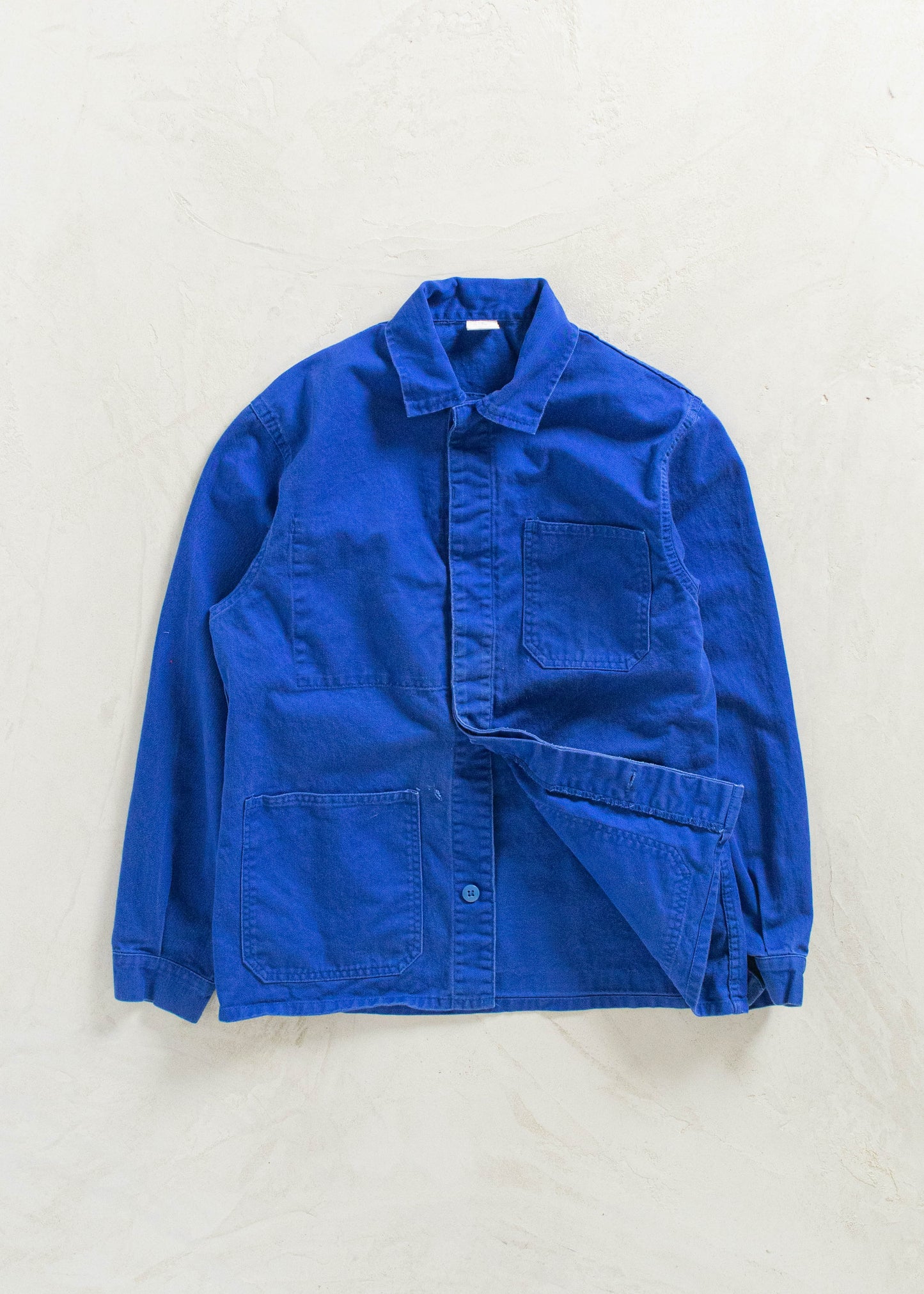 Vintage 1980s Bleu de Travail French Workwear Chore Jacket Size S/M