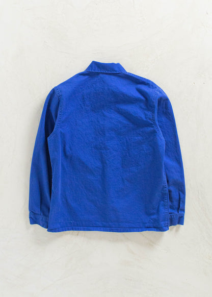 Vintage 1980s Bleu de Travail French Workwear Chore Jacket Size S/M