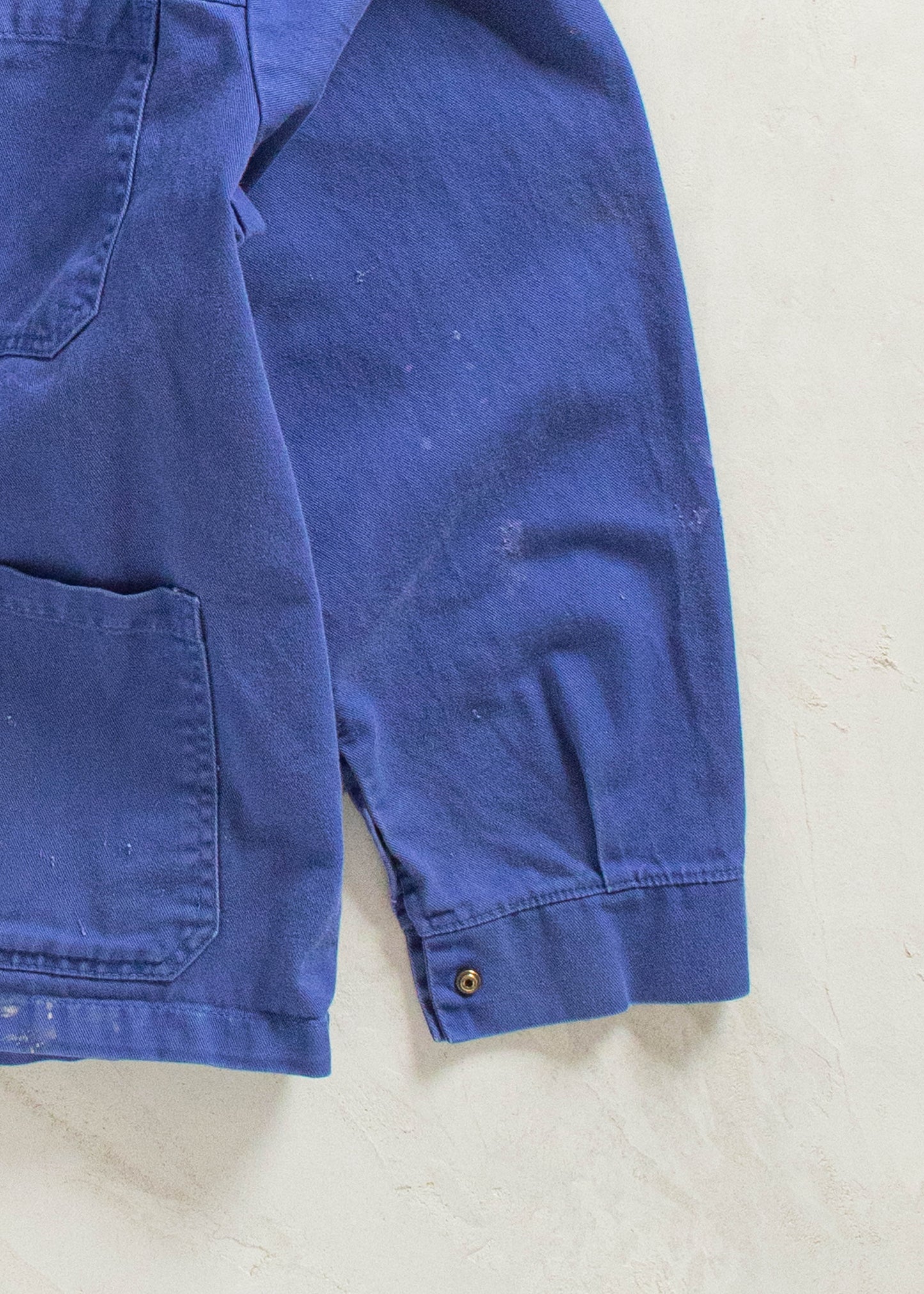 Vintage 1980s Bleu de Travail French Workwear Chore Jacket Size L/XL