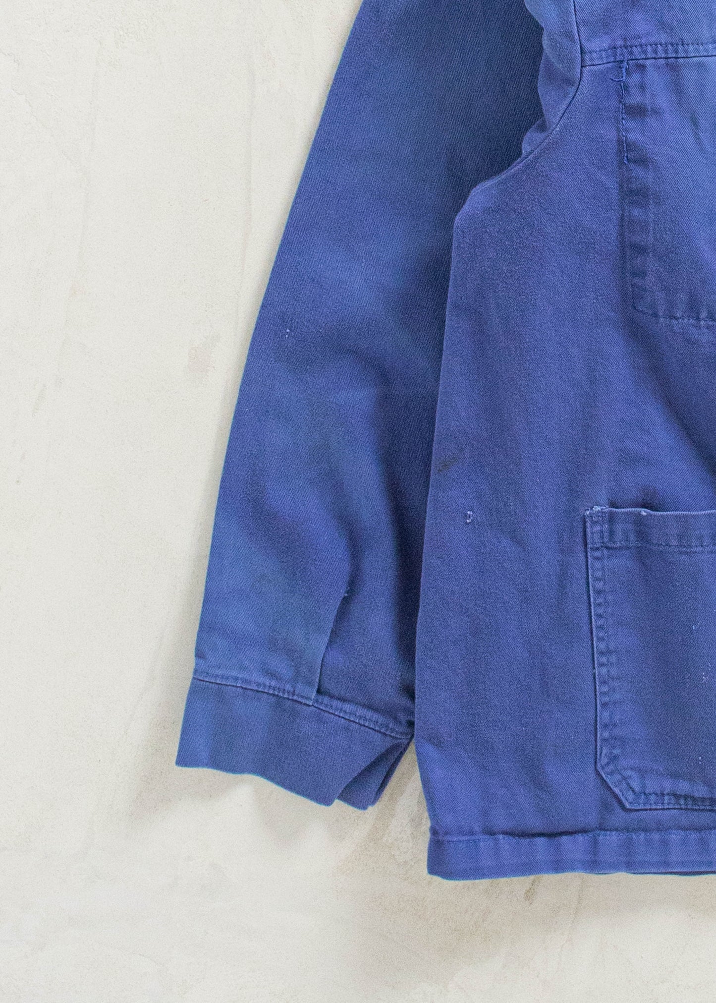 Vintage 1980s Bleu de Travail French Workwear Chore Jacket Size L/XL