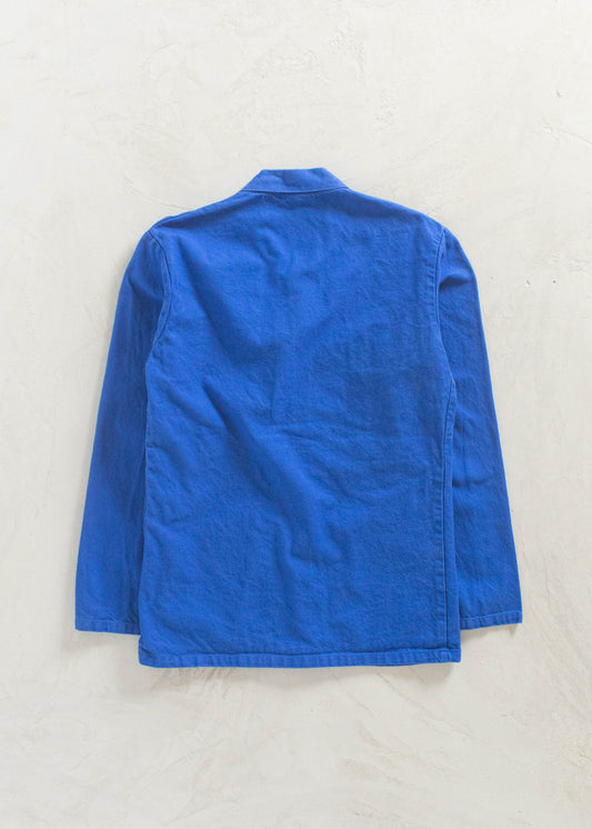 Vintage 1980s Bleu de Travail French Workwear Chore Jacket Size S/M
