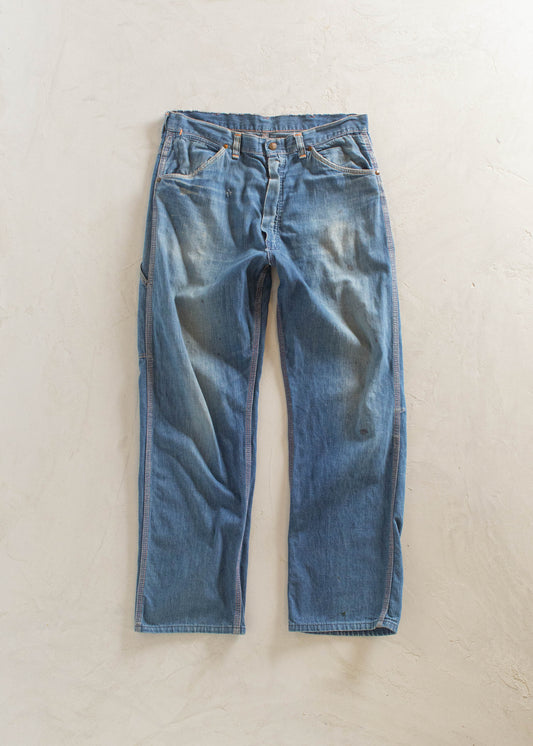 1950s Big Mac Denim Carpenter Pants Size Women's 29 Men's 32