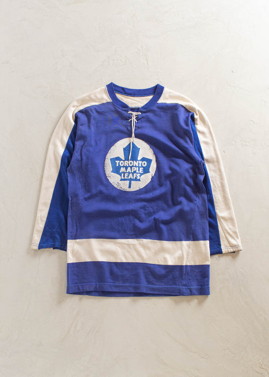 1980s Toronto Maple Leafs Hockey Jersey Size M/L