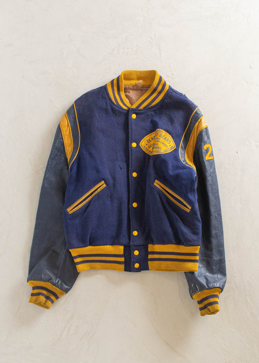 1960s Butwin Blakely Bears Varsity Jacket Size M/L