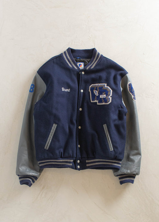 1980s Rennoc Wrestling Varsity Jacket Size XL/2XL