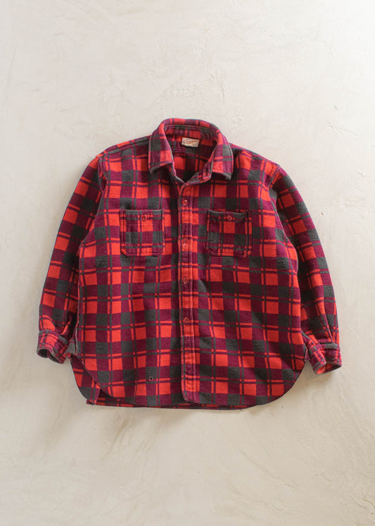 1980s Champion Flannel Button Up Size L/XL