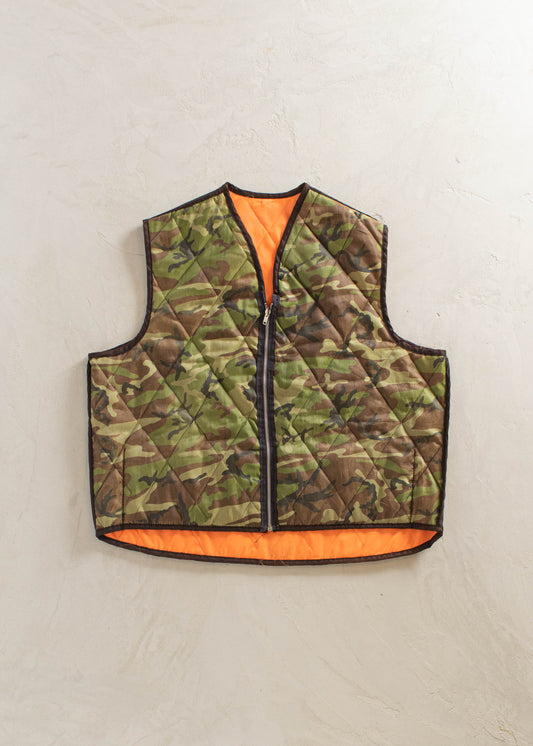 1980s Reversible Camouflage Hunting Vest Size XL/2XL