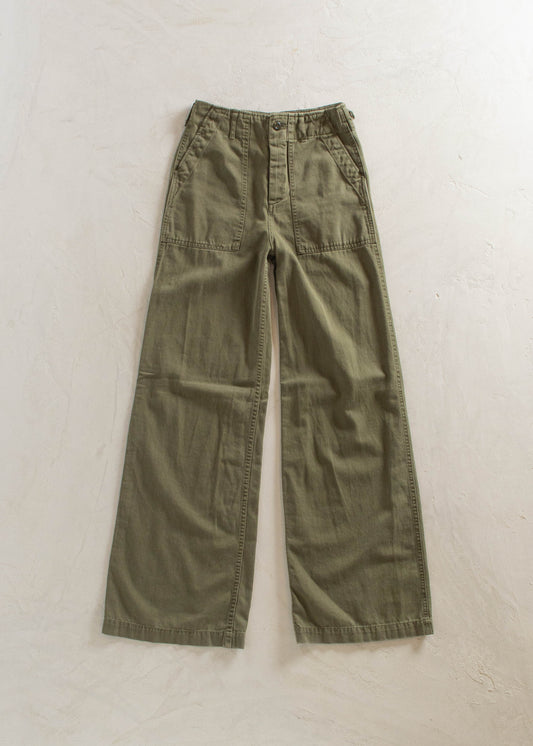 1980s Military Fatigue Pants Size Women's 24