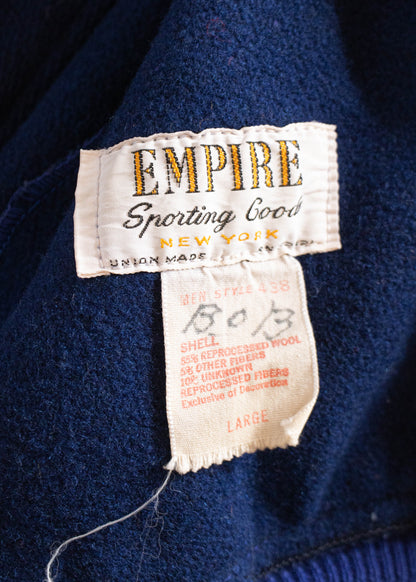 1950s Empire Sporting Goods Indian Ringer Varsity Jacket Size M/L