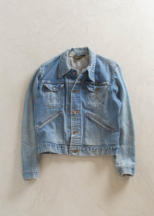 1970s Wrangler Selvedge Denim Trucker Jacket Size XS/S