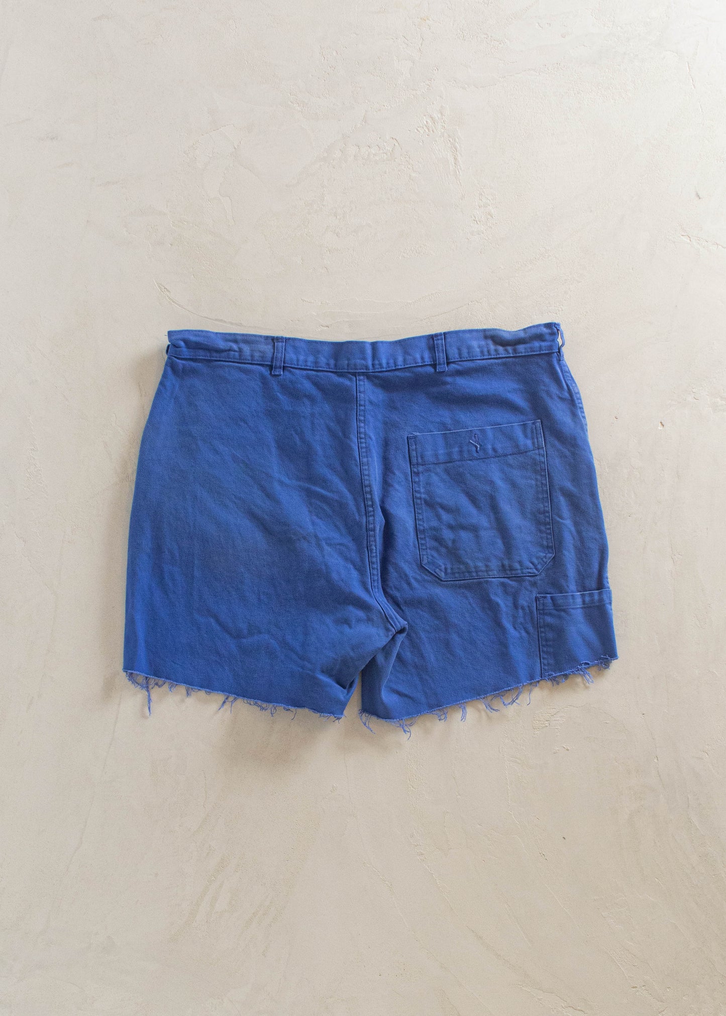 1980s French Workwear Shorts Size Women's 34 Men's 36