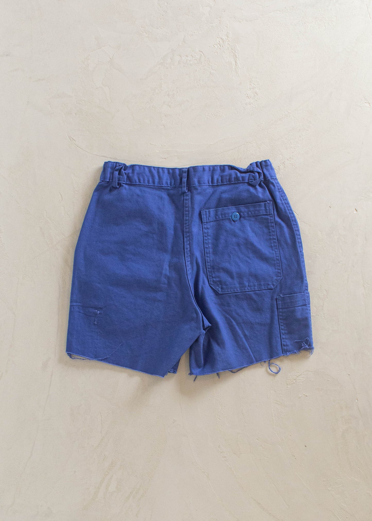 1980s French Workwear Shorts Size Women's 29 Men's 32