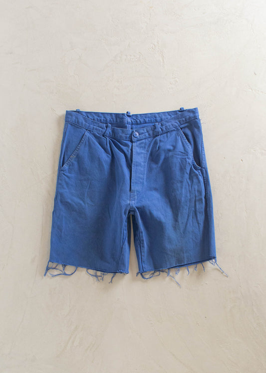 1980s Portex French Workwear Shorts Size Women's 33 Men's 36