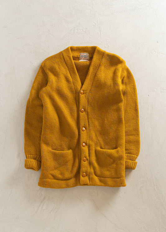 1950s Munzel Knit Wool Varsity Cardigan Size XS/S