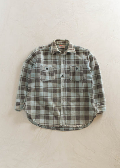 1980s Champion Flannel Button Up Shirt Size M/L