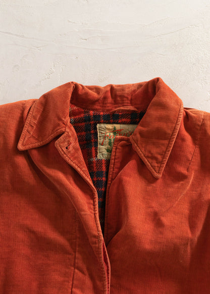 1950s Fairway Corduroy Plaid Lined Jacket Size 2XS/XS