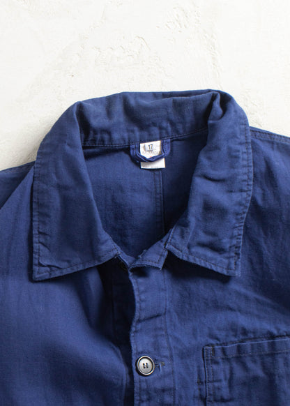 Vintage 1980s Bleu de Travail European Workwear Chore Jacket Size L/XL