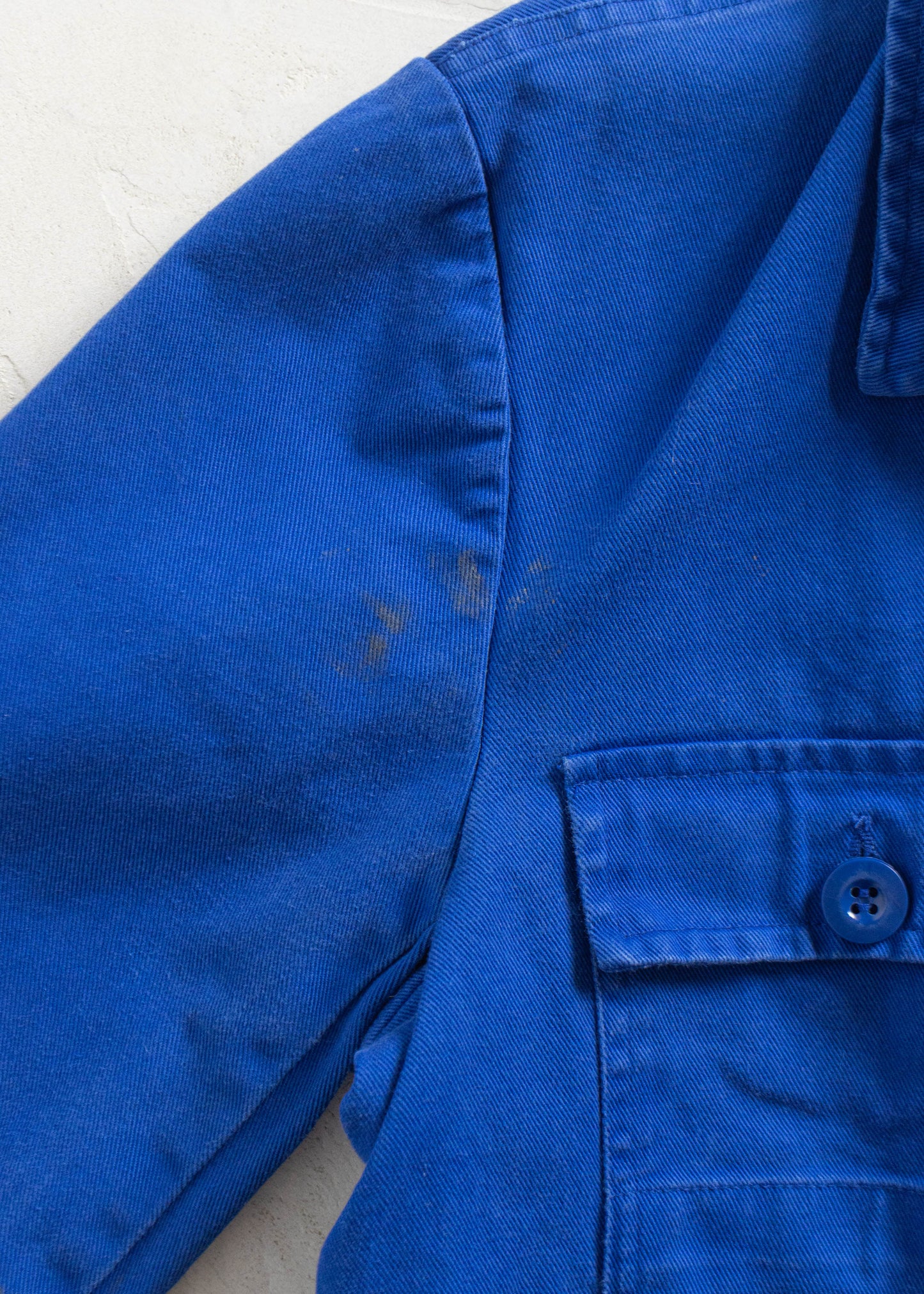 Vintage 1980s Bleu de Travail European Workwear Chore Jacket Size M/L