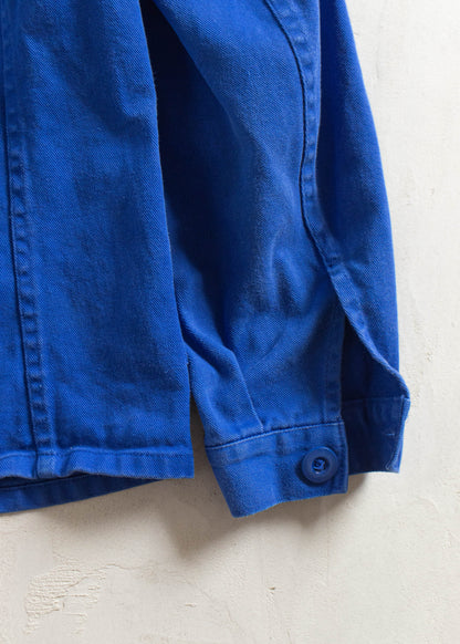 Vintage 1980s Bleu de Travail European Workwear Chore Jacket Size M/L